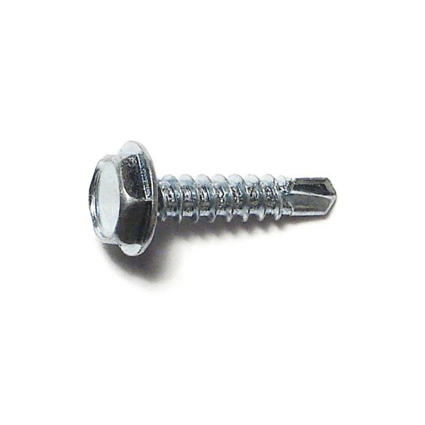 Midwest Fastener Self-Drilling Screw, #6 x 5/8 in, Zinc Plated Steel Flange Hex Head External Hex Drive, 45 PK 36003 - main